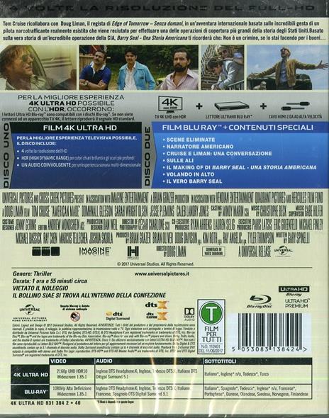 Barry Seal. Una storia americana (Blu-ray + Blu-ray 4K Ultra HD) di Doug Liman - 2