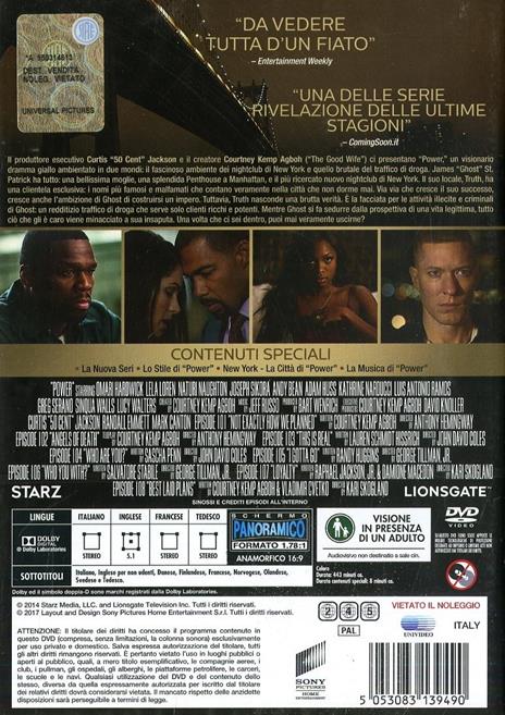 Power. Stagione 1. Serie TV ita (3 DVD) di George Tillman Jr.,John David Coles,Anthony Hemingway - DVD - 2