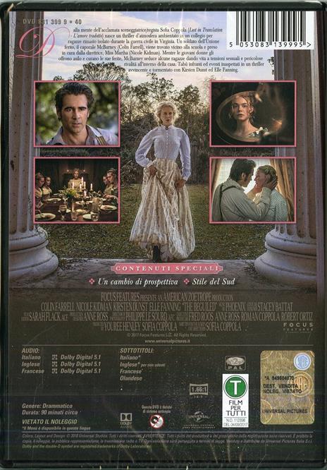 L' inganno (DVD) di Sofia Coppola - DVD - 2