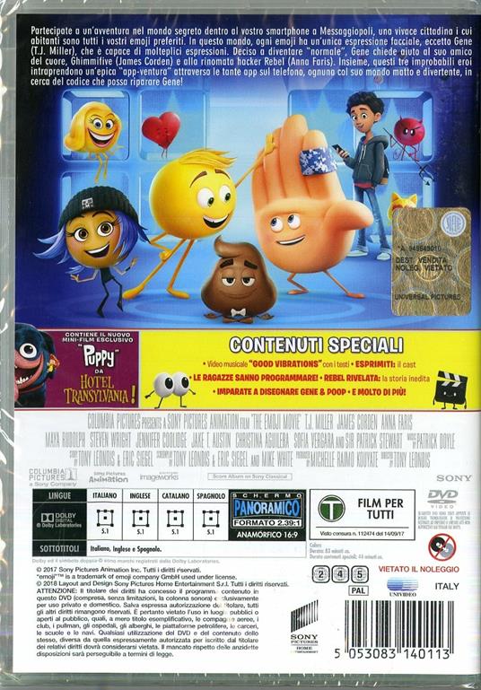 Emoji. Accendi le emozioni (DVD) di Tony Leondis - DVD - 2