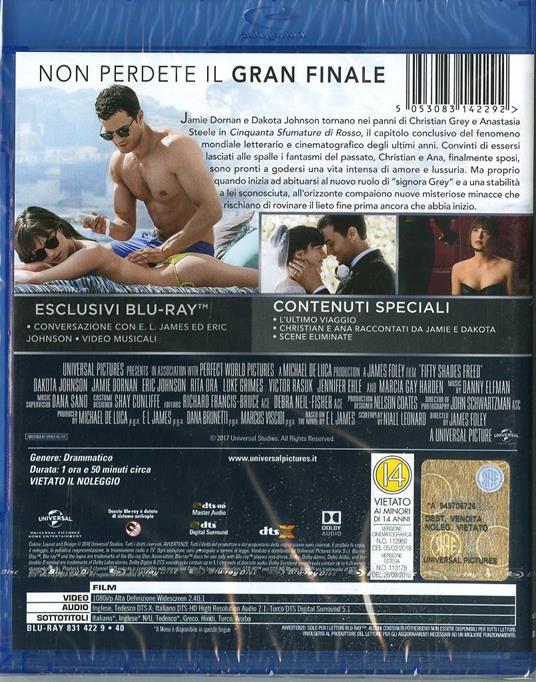 Cinquanta sfumature di rosso (Blu-Ray) di James Foley - Blu-ray - 2