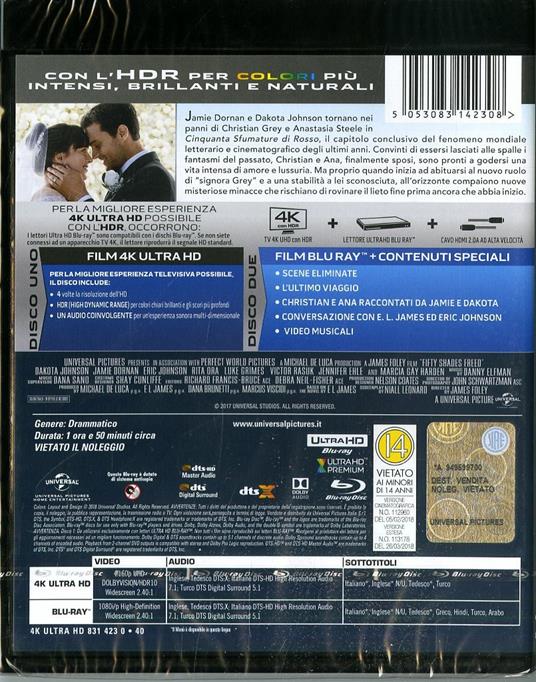 Cinquanta sfumature di rosso (Blu-ray + Blu-ray 4K Ultra HD) di James Foley - Blu-ray + Blu-ray Ultra HD 4K - 2