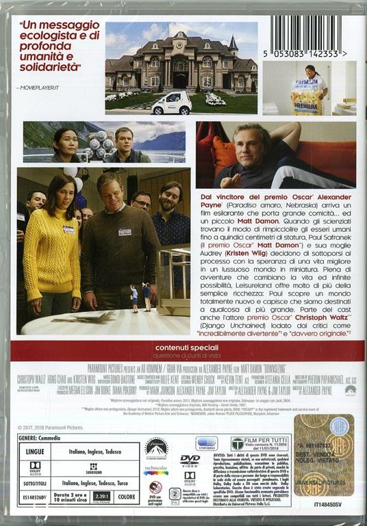 Downsizing: vivere alla grande (DVD) di Alexander Payne - DVD - 2