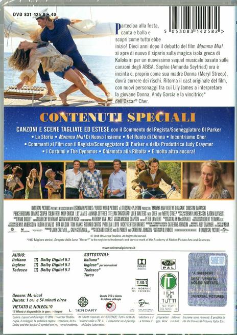 Mamma Mia! Ci Risiamo (DVD) di Oliver Parker - DVD - 2