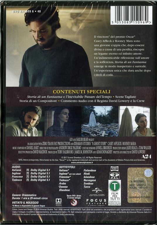 A Ghost Story. Storia di un fantasma (DVD) di David Lowery - DVD - 2