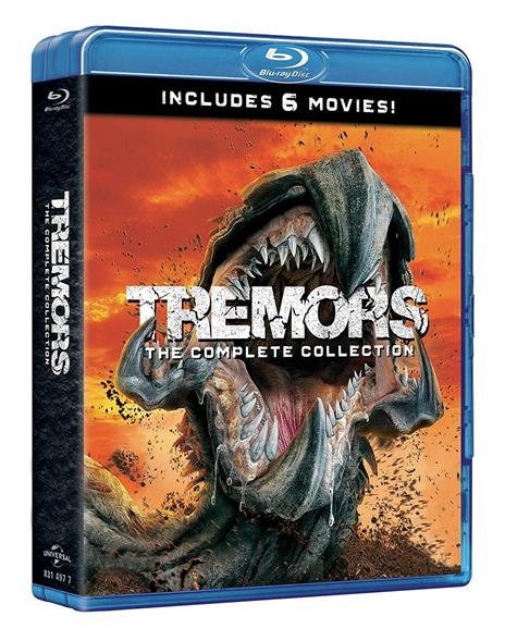 Tremors Collection 1-6 (6 Blu-ray) di Ron Underwood,S. S. Wilson,Brent Maddock,Don Michael Paul