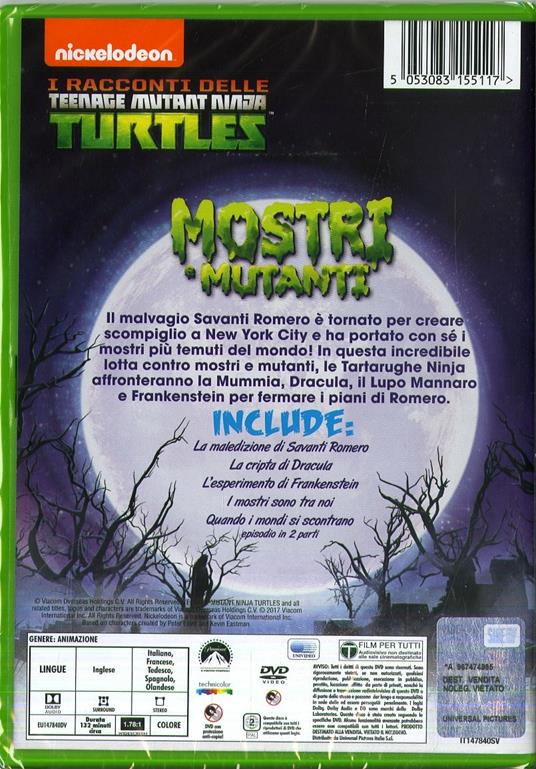 Il racconti delle Teenage Mutant Ninja Turtles. Mostri e mutanti (DVD) - DVD - 2