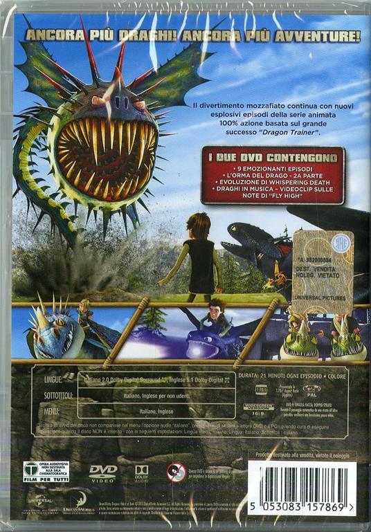 Dragons. I Cavalieri di Berk vol.2 (2 DVD) di Louie del Carmen,John Eng - DVD - 2