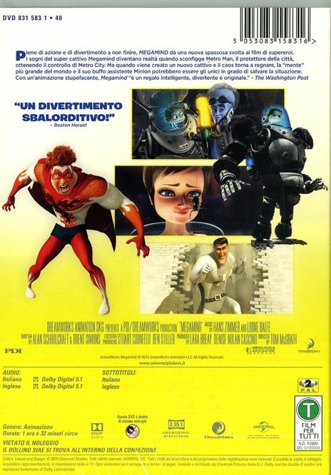 Megamind (DVD) di Tom McGrath - DVD - 2