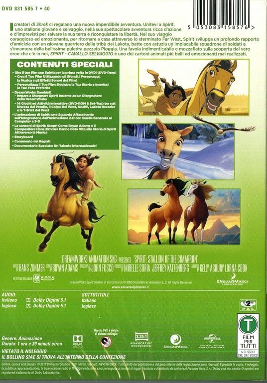 Spirit. Cavallo selvaggio (DVD) di Kelly Asbury,Lorna Cook - DVD - 3