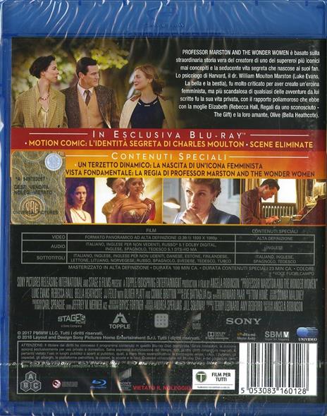 Professor Marston and the Wonder Women (Blu-ray) di Angela Robinson - Blu-ray - 2