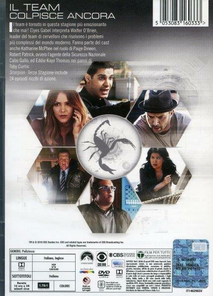Scorpion. Stagione 3 (6 DVD) di Sam Hill,Mel Damski,Omar Madha - DVD - 3