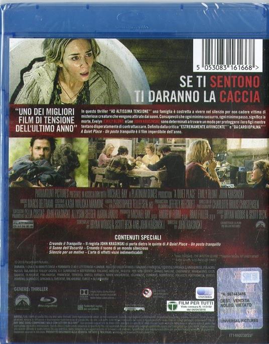 A Quiet Place. Un posto tranquillo (Blu-ray) di John Krasinski - Blu-ray - 3