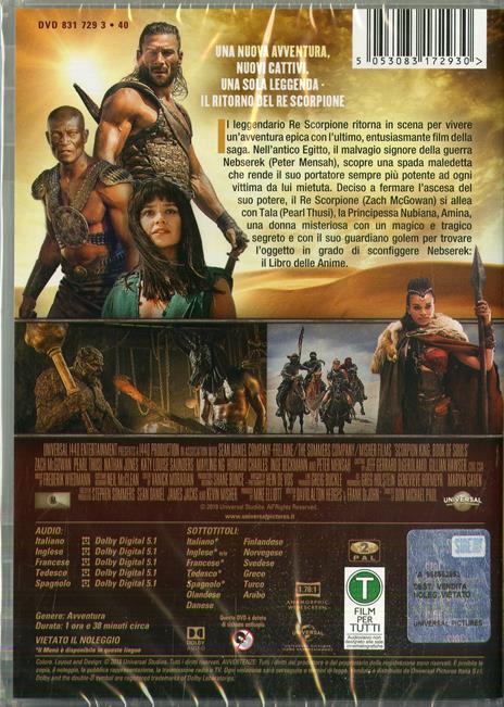 Il re scorpione. Il libro delle anime (DVD) di Don Michael Paul - DVD - 2
