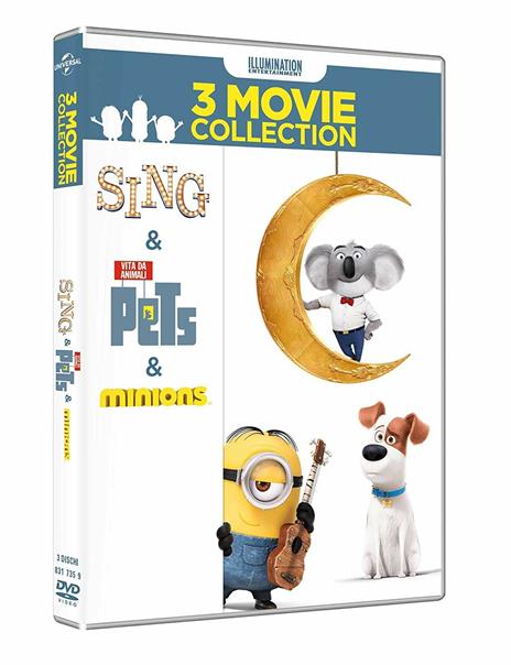 Illumination Collection. Sing - Pets - Minions di Kyle Balda,Pierre Coffin,Yarrow Cheney,Chris Renaud,Garth Jennings,Christophe Lourdelet