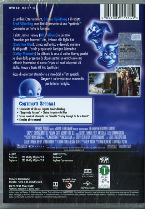 Casper. Il film (DVD) di Brad Silberling - DVD - 2