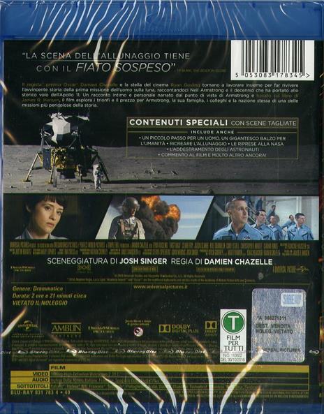 The First Man. Il primo uomo (Blu-ray) di Damien Chazelle - Blu-ray - 2