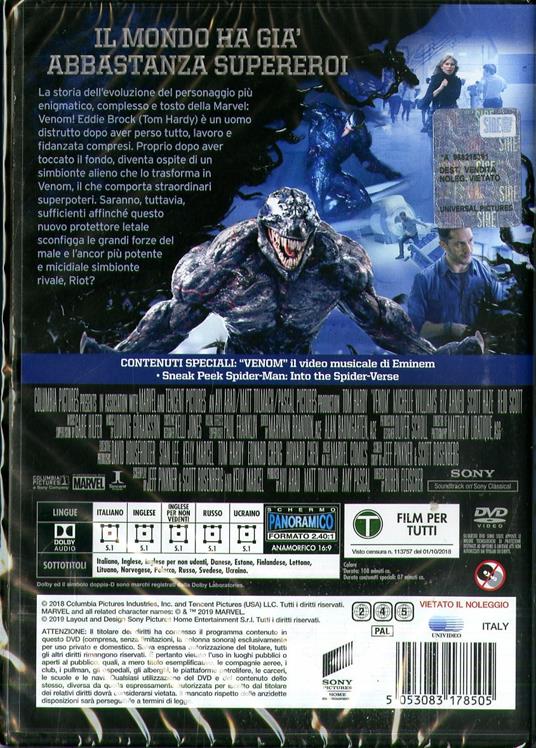 Venom (DVD) di Ruben Fleischer - DVD - 2