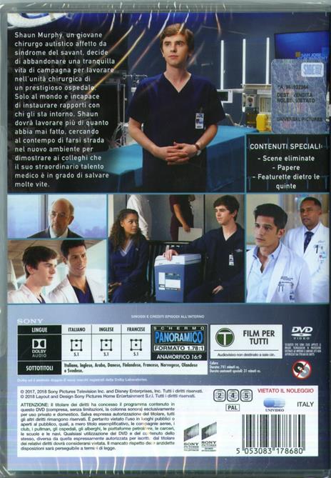 The Good Doctor. Stagione 1. Serie TV ita (5 DVD) di David Shore - DVD - 2