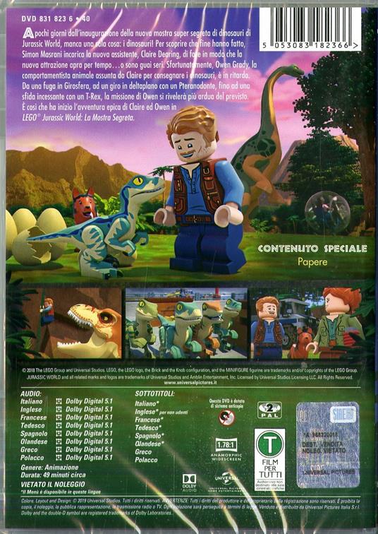 Lego Jurassic World. La mostra segreta (DVD) - DVD - 2