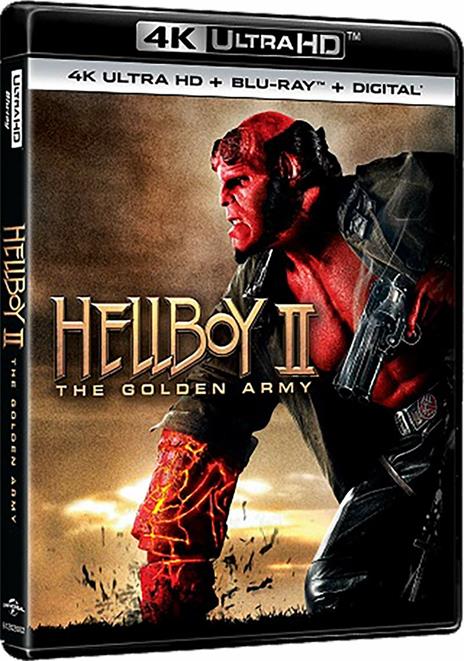 Hellboy 2. The Golden Army (Blu-ray + Blu-ray Ultra HD 4K) di Guillermo Del Toro - Blu-ray + Blu-ray Ultra HD 4K