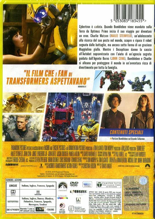 BumbleBee (DVD) di Travis Knight - DVD - 2