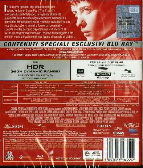 Millennium. Quello che non uccide (Blu-ray + Blu-ray Ultra HD 4K) di Fede Alvarez - Blu-ray + Blu-ray Ultra HD 4K - 2