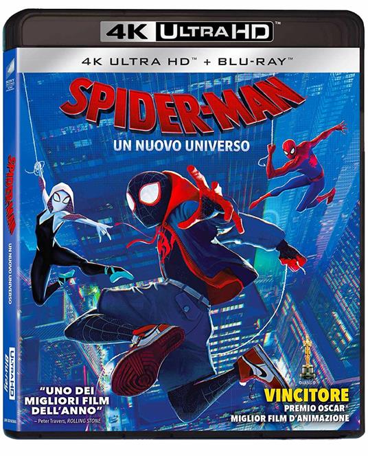 Spider-Man. Un nuovo universo (Blu-ray + Blu-ray Ultra HD 4K) di Bob Persichetti,Peter Ramsey,Rodney Rothman - Blu-ray + Blu-ray Ultra HD 4K