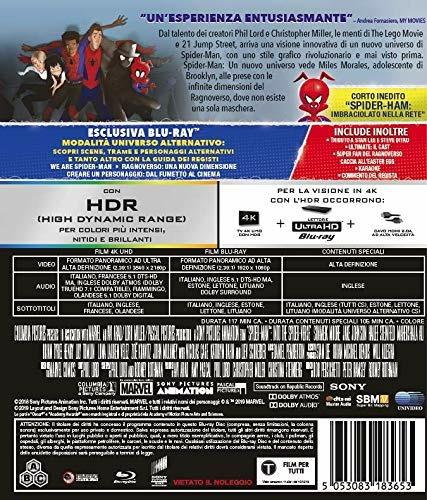 Spider-Man. Un nuovo universo (Blu-ray + Blu-ray Ultra HD 4K) di Bob Persichetti,Peter Ramsey,Rodney Rothman - Blu-ray + Blu-ray Ultra HD 4K - 2