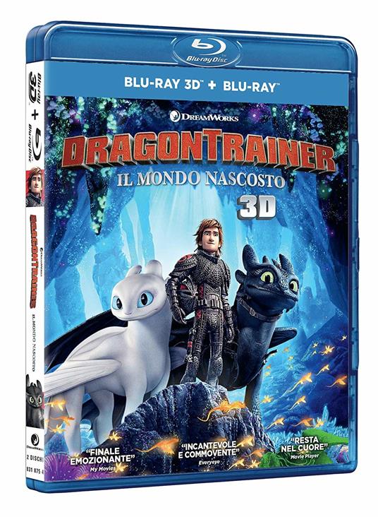 Dragon Trainer 3. Il mondo nascosto  How to Train Your Dragon: The Hidden World (Blu-ray + Blu-ray 3D) di Dean DeBlois - Blu-ray + Blu-ray 3D