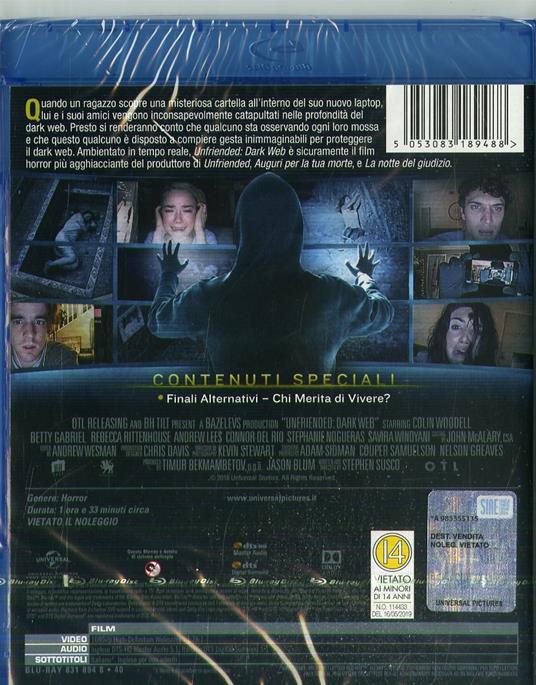 Unfriended. Dark Web (Blu-ray) di Stephen Susco - Blu-ray - 2