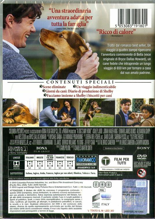 Un viaggio a quattro zampe (DVD) di Charles Martin Smith - DVD - 2