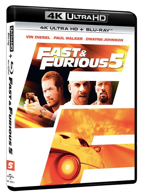 Fast and Furious 5 (Blu-ray + Blu-ray 4K Ultra HD) di Justin Lin - Blu-ray + Blu-ray Ultra HD 4K