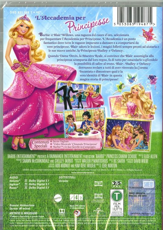 Barbie l'accademia delle principesse. Barbie principessa. Edizione 60° Anniversario di Zeke Norton - DVD - 2