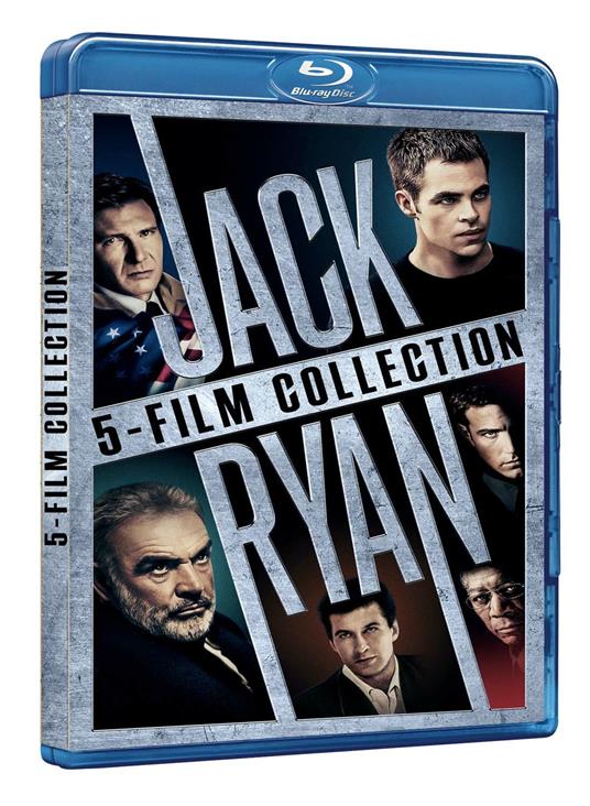 Jack Ryan Collection 5 Film (5 Blu-ray) di John McTiernan,Phillip Noyce,Phil Alden Robinson,Kenneth Branagh