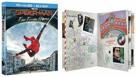 Spider-Man Far from Home. Collector's Edition. Con Gallery Book esclusivo (Blu-ray + Blu-ray 3D) di Jon Watts - Blu-ray + Blu-ray 3D