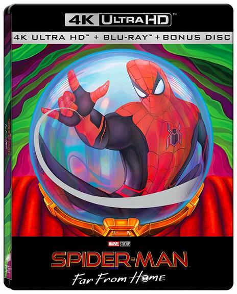 Spider-Man. Far from Home. Edizione limitata con Steelbook Mysterio e Bonus Disc (2 Blu-ray + Blu-ray 4K Ultra HD) di Jon Watts - Blu-ray + Blu-ray Ultra HD 4K