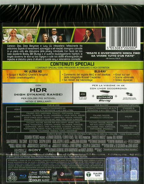 Charlie's Angels (Blu-ray + Blu-ray Ultra HD 4K) di MCG - Blu-ray + Blu-ray Ultra HD 4K - 2