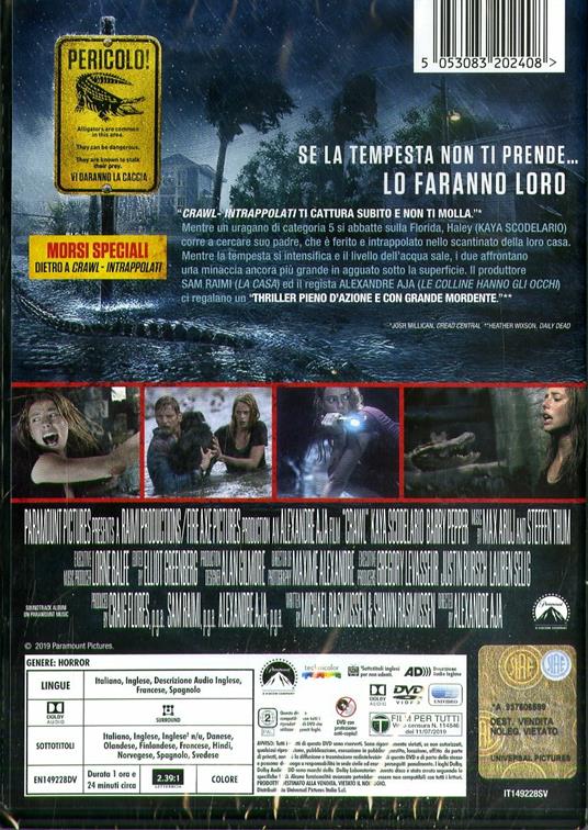 Crawl. Intrappolati (DVD) di Alexandre Aja - DVD - 2
