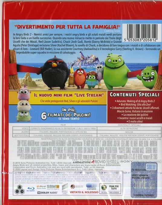Angry Birds 2. Nemici amici per sempre (Blu-ray) di Thurop Van Orman,John Rice - Blu-ray - 2