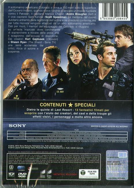 Last Resort. Stagione 1. Serie TV ita (3 DVD) (3 DVD) di Michael Offer,Martin Campbell,Steven De Paul - DVD - 2