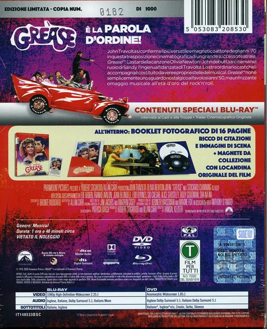 Grease (DVD + Blu-ray) di Randal Kleiser - DVD + Blu-ray - 2