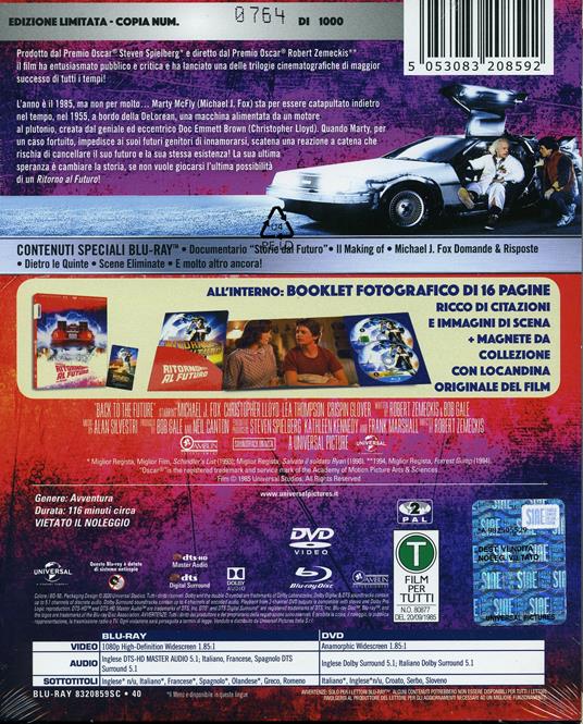 Ritorno al futuro (DVD + Blu-ray) di Robert Zemeckis - DVD + Blu-ray - 2