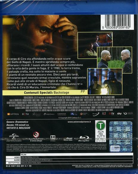 L' immortale (Blu-ray) di Marco D'Amore - Blu-ray - 2