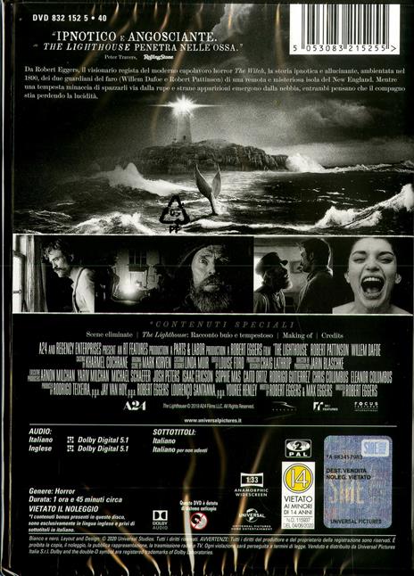 The Lighthouse (DVD) di Robert Eggers - DVD - 2