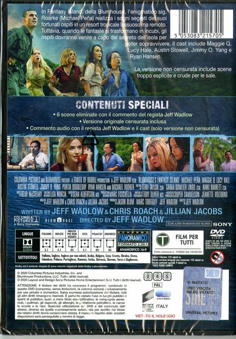 Fantasy Island (DVD) di Jeff Wadlow - DVD - 2