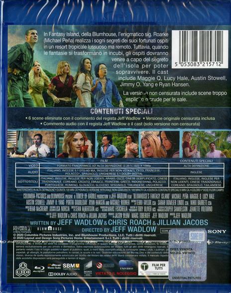 Fantasy Island (Blu-ray) di Jeff Wadlow - Blu-ray - 2