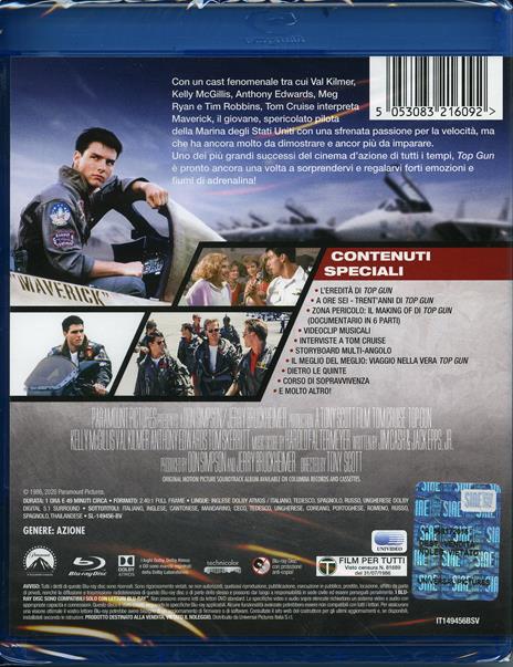 Top Gun. Edizione rimasterizzata (Blu-ray) di Tony Scott - Blu-ray - 2
