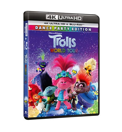 Trolls World Tour (Blu-ray + Blu-ray Ultra HD 4K) di Walt Dohrn,David P. Smith - Blu-ray + Blu-ray Ultra HD 4K