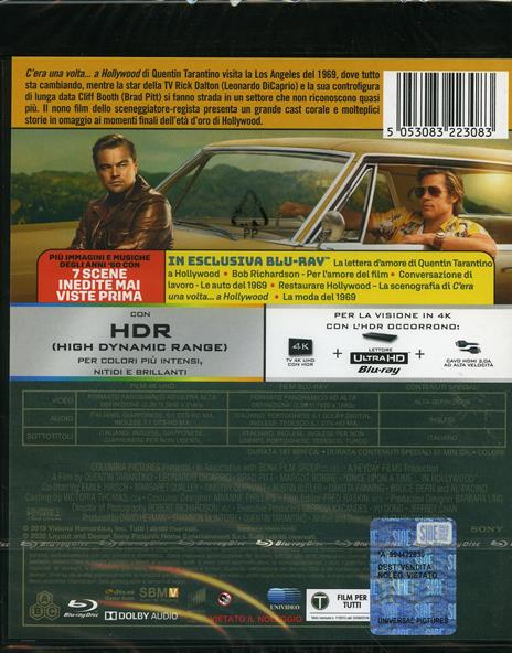 C'era una volta a  Hollywood (Blu-ray + Blu-ray Ultra HD 4K) di Quentin Tarantino - Blu-ray + Blu-ray Ultra HD 4K - 2